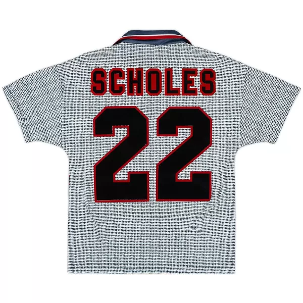 Scholes #22 Retro Manchester United Away Jersey 1995/96 - minejerseys