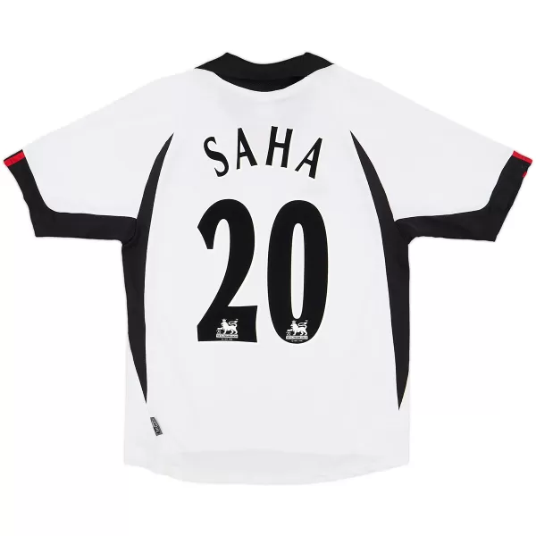 Saha #20 Retro Fulham Home Jersey 2001/02 - minejerseys