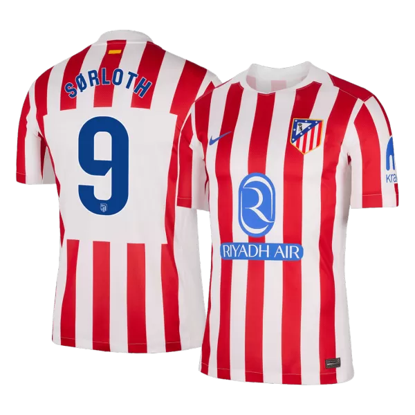 SØRLOTH #9 Atletico Madrid Home Jersey 2025/26 - minejerseys