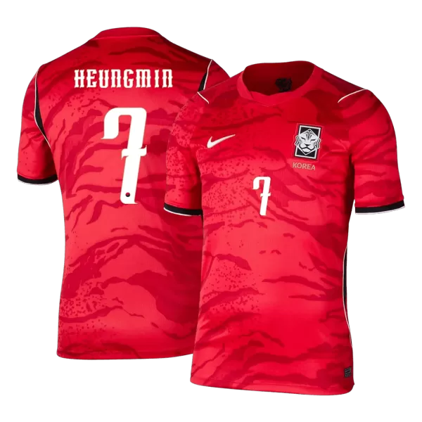 HEUNGMIN #7 South Korea Home Jersey 2025/26 - minejerseys