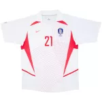 J S Park #21 Retro South Korea Away Jersey World Cup 2002 - minejerseys