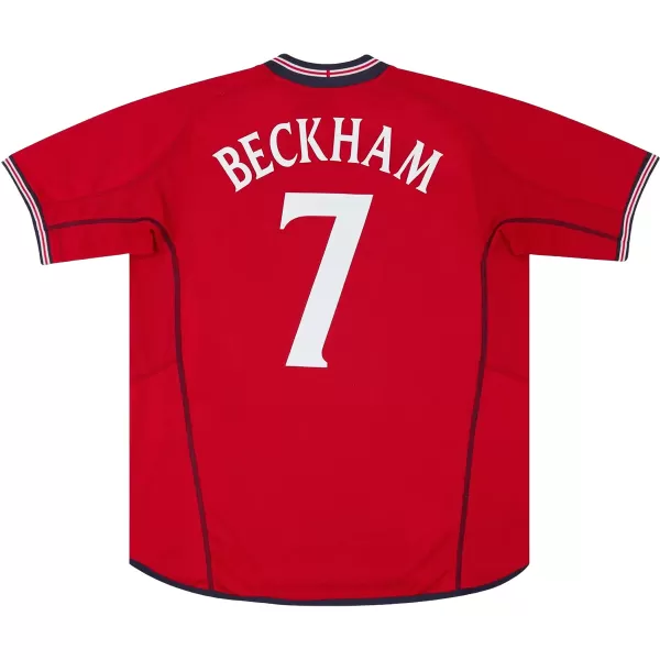 BECKHAM #7 Retro England Away Jersey World Cup 2002 - minejerseys