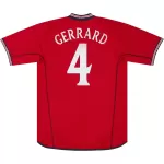 Gerrard #4 Retro England Away Jersey World Cup 2002 - minejerseys