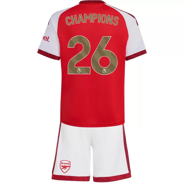 CHAMPIONS #26 Kids Arsenal Home Jersey Kit 2026/27 - minejerseys