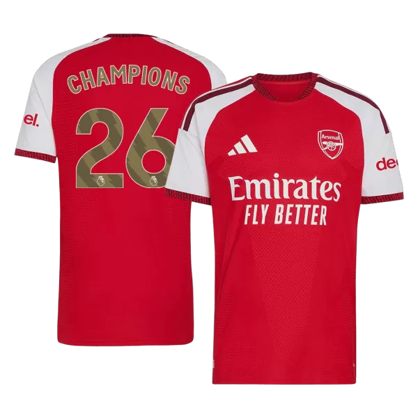 CHAMPIONS #26 Arsenal Home Match Jersey Player Version 2025/26 - minejerseys