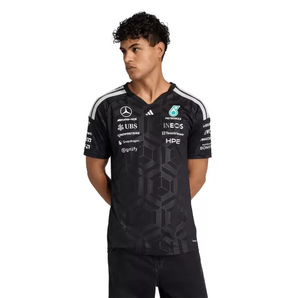 Mercedes AMG Petronas F1 Black Team Driver T-Shirt 2026 - minejerseys