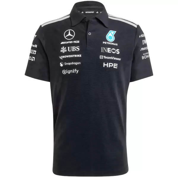 Mercedes AMG Petronas Black F1 Team Polo 2026 - minejerseys