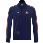 AS Roma 1/2 Zipper Windbreaker Jacket Navy 2026 - minejerseys