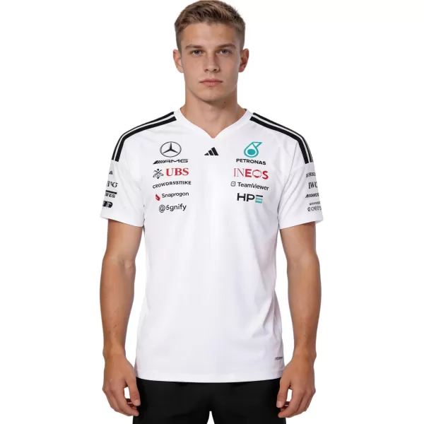 Mercedes AMG Petronas F1 White Team Driver T-Shirt 2026 - minejerseys