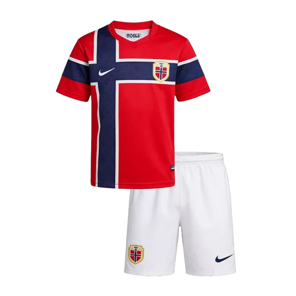 Kids Norway Home Jersey Kit 2026 - minejerseys