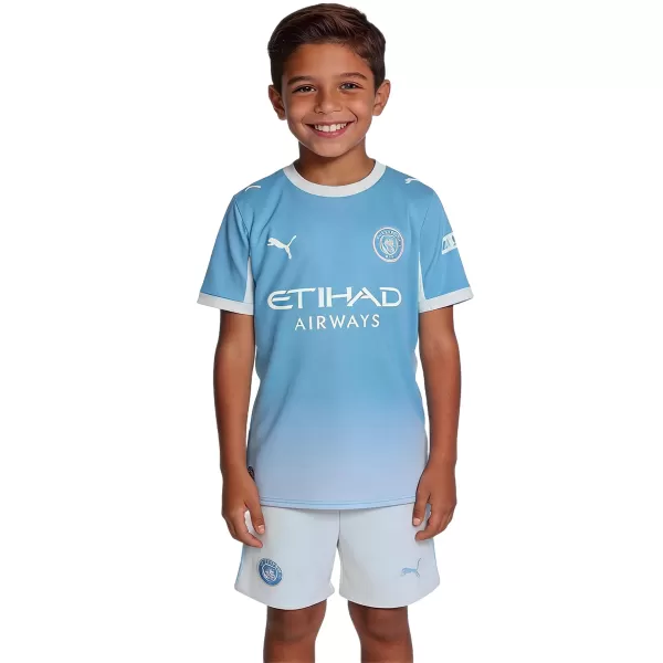 Kids Manchester City Home Jersey Kit 2026/27 - minejerseys