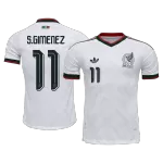 S.GIMENEZ #11 Mexico Away Match Jersey Player Version 2025/26 - minejerseys