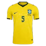 CASEMIRO #5 Brazil Home Match Jersey Player Version 2025/26 - minejerseys