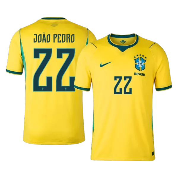 JOÃO PEDRO #22 Brazil Home Jersey 2025/26 - minejerseys