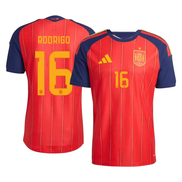 RODRIGO #16 Spain Home Match Jersey Player Version 2025/26 - minejerseys