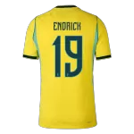 ENDRICK #19 Brazil Home Match Jersey Player Version 2025/26 - minejerseys