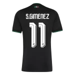 S.GIMENEZ #11 Mexico Third Away Match Jersey Player Version 2025/26 - minejerseys