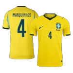 MARQUINHOS #4 Brazil Home Match Jersey Player Version 2025/26 - minejerseys