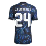 E. FERNÁNDEZ #24 Argentina Away Match Jersey Player Version 2025/26 - minejerseys