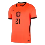 F.DE JONG #21 Netherlands Home Jersey 2025/26 - minejerseys