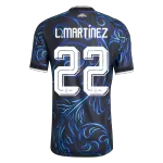 L. MARTÍNEZ #22 Argentina Away Match Jersey Player Version 2025/26 - minejerseys