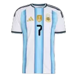 DE PAUL #7 Argentina Home Match Jersey Player Version 2025/26 - minejerseys