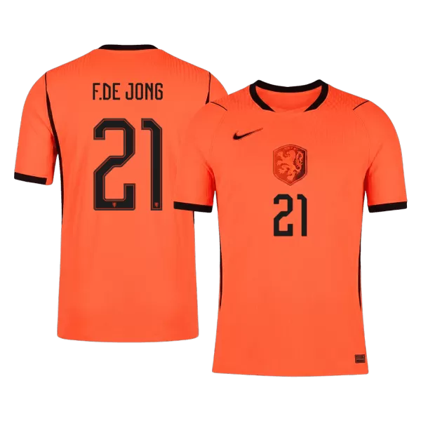 F.DE JONG #21 Netherlands Home Match Jersey Player Version 2025/26 - minejerseys