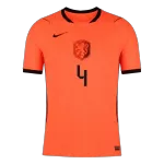 VIRGIL #4 Netherlands Home Match Jersey Player Version 2025/26 - minejerseys