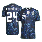 E. FERNÁNDEZ #24 Argentina Away Match Jersey Player Version 2025/26 - minejerseys