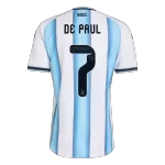 DE PAUL #7 Argentina Home Match Jersey Player Version 2025/26 - minejerseys