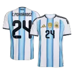 E. FERNÁNDEZ #24 Argentina Home Jersey 2025/26 - [Super Replica] - minejerseys