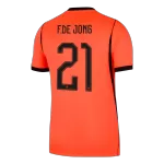 F.DE JONG #21 Netherlands Home Jersey 2025/26 - minejerseys