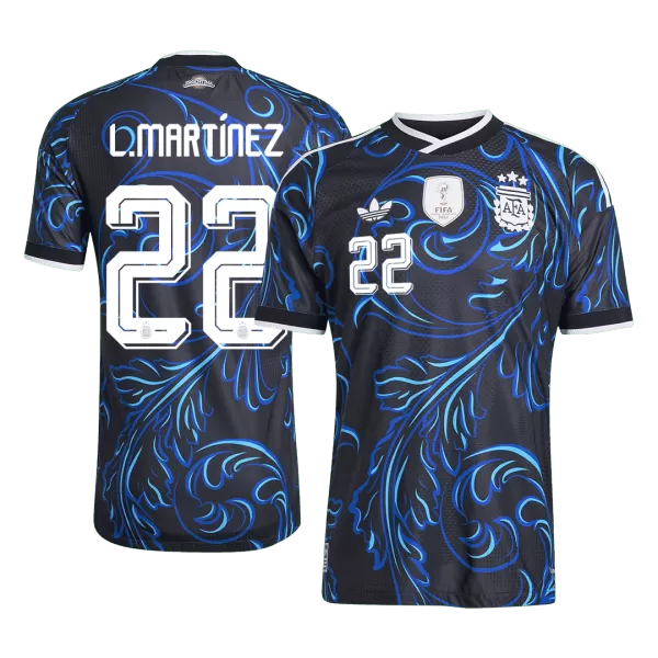 L. MARTÍNEZ #22 Argentina Away Match Jersey Player Version 2025/26 - minejerseys