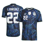 L. MARTÍNEZ #22 Argentina Away Match Jersey Player Version 2025/26 - minejerseys