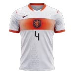 VIRGIL #4 Netherlands Away Match Jersey Player Version 2025/26 - minejerseys