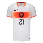 F.DE JONG #21 Netherlands Away Jersey 2025/26 - minejerseys