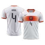 VIRGIL #4 Netherlands Away Match Jersey Player Version 2025/26 - minejerseys