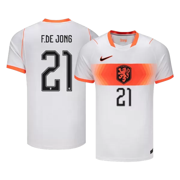 F.DE JONG #21 Netherlands Away Jersey 2025/26 - minejerseys