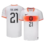 F.DE JONG #21 Netherlands Away Jersey 2025/26 - minejerseys
