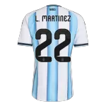 L.MARTÍNEZ #22 Argentina Home Match Jersey Player Version 2025/26 - minejerseys