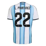 L.MARTÍNEZ #22 Argentina Home Jersey World Cup 2026 - [Super Replica] - minejerseys