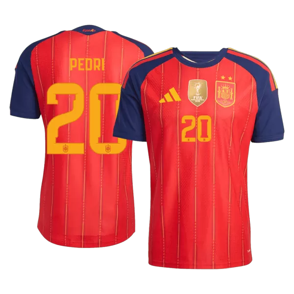 PEDRI #20 Spain Home Match Jersey Player Version 2026 - minejerseys
