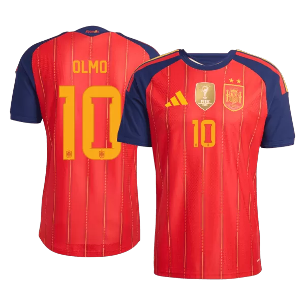 OLMO #10 Spain Home Match Jersey Player Version 2026 - minejerseys