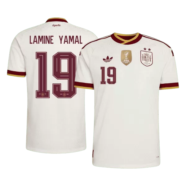 LAMINE YAMAL #19 Spain Away 2 Star Match Jersey Player Version 2026 - minejerseys