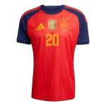 PEDRI #20 Spain Home Winners 2 Star Jersey 2026 - minejerseys