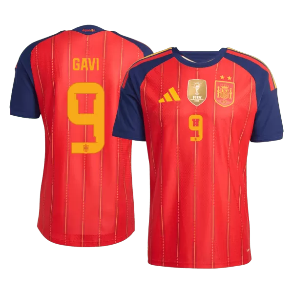 GAVI #9 Spain Home Match Jersey Player Version 2026 - minejerseys