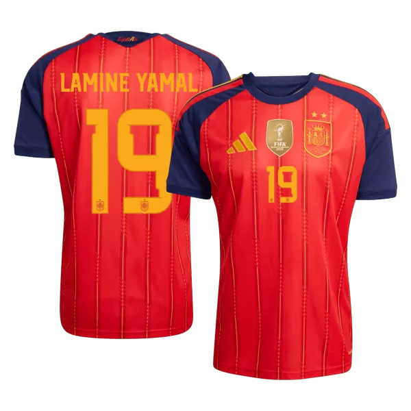 LAMINE YAMAL #19 Spain Home Match Jersey Player Version 2026 - minejerseys