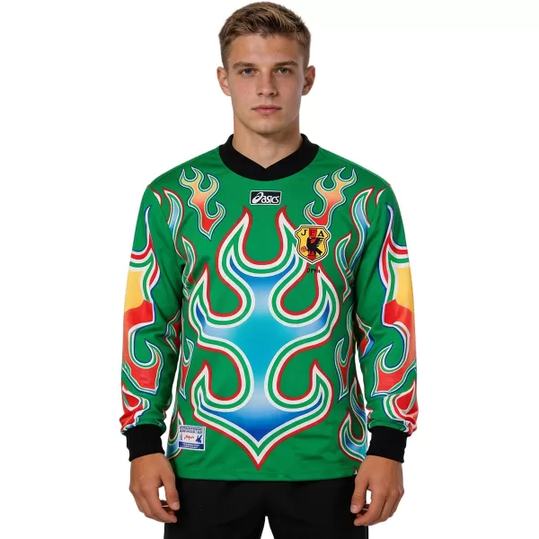 Retro Japan Goalkeeper Long Sleeve Jersey Green World Cup 1998 - minejerseys