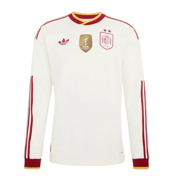 Spain 2026 World Cup Winners 2 Star Away Long Sleeve Jersey - minejerseys