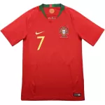 Ronaldo #7 Retro Portugal Home Jersey World Cup 2018 - minejerseys